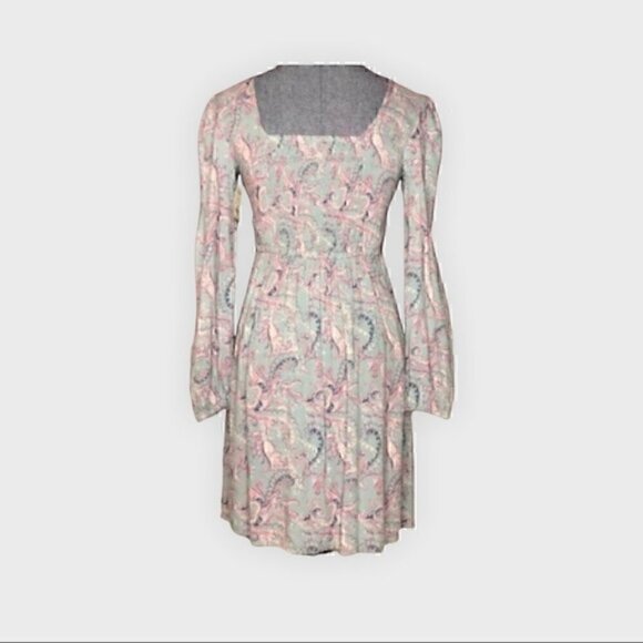 Mudd square neck long sleeve midi size XS cute spring - Picture 1 of 3